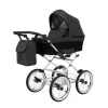 kunert romantic black 11 grey frame 2 in 1 stroller main view
