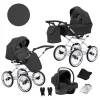 kunert romantic dark grey 08 grey frame 3 in 1 stroller
