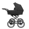 kunert romantic dark grey 08 black frame 2 in 1 stroller main view