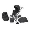 kunert romantic dark grey 08 black frame 2 in 1 stroller view