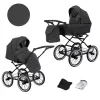 kunert romantic dark grey 08 black frame 2 in 1 stroller