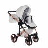 Swivel front wheels with locking mechanism on Junama Enzo Copper stroller