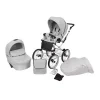 kunert romantic light grey 09 grey frame 2 in 1 stroller view