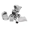 kunert romantic light grey 09 black frame 2 in 1 stroller view