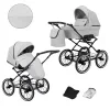 kunert romantic light grey 09 black frame 2 in 1 stroller