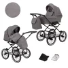 kunert romantic mocca 10 black frame 2 in 1 stroller