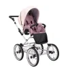 kunert romantic pink 15 grey frame 2 in 1 stroller sport view