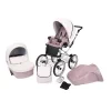 kunert romantic pink 15 grey frame 2 in 1 stroller view