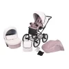 kunert romantic pink 15 black frame 2 in 1 stroller view
