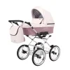 kunert romantic pink 15 grey frame 2 in 1 stroller front view