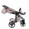 Unfolded position of Junama Enzo Pink stroller