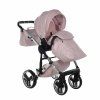 Carrycot with protective leg cover on Junama Enzo Pink stroller
