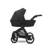 kunert brav black eco black frame 2 in 1 stroller main view