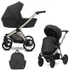 kunert brav black eco champagne frame 2 in 1 stroller