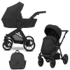 kunert brav black black frame 2 in 1 stroller main view