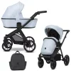 kunert brav blue eco black frame 2 in 1 stroller