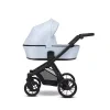 kunert brav blue eco black frame 2 in 1 stroller main view