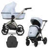 kunert brav blue eco champagne frame 2 in 1 stroller