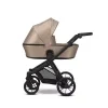 kunert brav cappucino eco black frame 2 in 1 stroller main view