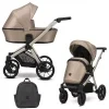 kunert brav cappucino eco champagne frame 2 in 1 stroller