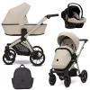 kunert brav cream champagne frame 3 in 1 stroller