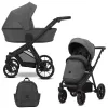 kunert brav graphite black frame 2 in 1 stroller