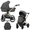 kunert brav graphite champagne frame 2 in 1 stroller