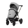 kunert brav grey champagne frame 2 in 1 stroller sport view