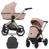 kunert brav pink champagne frame 2 in 1 stroller