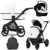 kunert brav white eco black frame 3 in 1 stroller main view