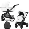 kunert brav white eco black frame 2 in 1 stroller