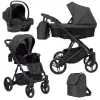 kunert lazzio black 11 3 in 1 stroller