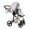 Lightweight aluminum chassis of Junama Enzo Golden stroller