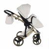Protective leg cover attached to carrycot of Junama Enzo Golden stroller