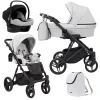 kunert lazzio light grey 09 3 in 1 stroller