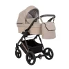 kunert lazzio premium beige 12 copper frame 2 in 1 stroller front view