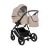 kunert lazzio premium beige 12 silver frame 2 in 1 stroller front view