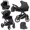 kunert lazzio premium black 11 copper frame 3 in 1 stroller