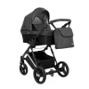 kunert lazzio premium black 11 silver frame 2 in 1 stroller front view
