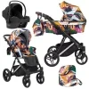 kunert lazzio premium coloured 01 silver frame 3 in 1 stroller