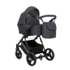 kunert lazzio premium dark grey 08 copper frame 2 in 1 stroller front view