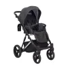 kunert lazzio premium dark grey 08 silver frame 2 in 1 stroller sport