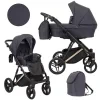 kunert lazzio premium dark grey 08 copper frame 2 in 1 stroller