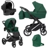 kunert lazzio premium green 05 silver frame 3 in 1 stroller