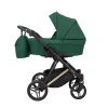 kunert lazzio premium green 05 copper frame 2 in 1 stroller side view