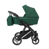 kunert lazzio premium green 05 silver frame 2 in 1 stroller front view