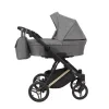 kunert lazzio grey 06 copper frame 2 in 1 stroller side view