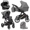 kunert lazzio grey 06 copper frame 3 in 1 stroller