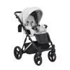 kunert lazzio premium light grey 09 silver frame 2 in 1 stroller sport view