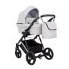 kunert lazzio premium light grey 09 silver frame 2 in 1 stroller front view